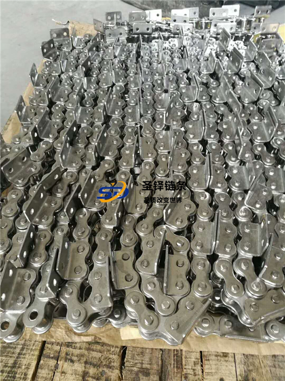 不銹鋼帶雙孔彎板鏈條
