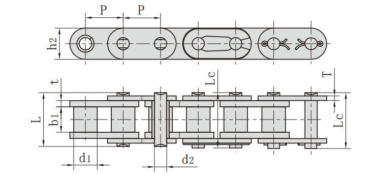 C<font color='red'>10B-1</font>_直鏈版鏈條 B系列直