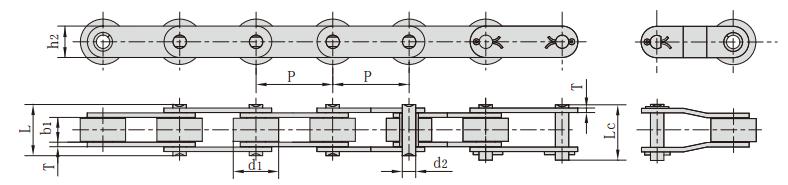 C2062_C212AL雙節距大滾子輸